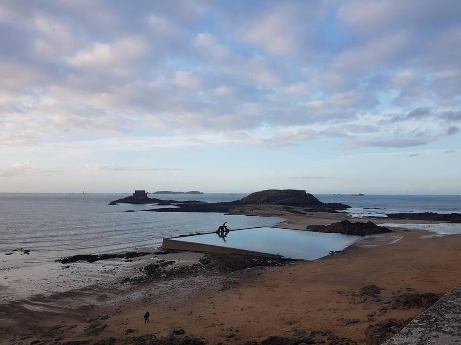 Vue Mer Pour Une Escale En Baie Du Mt-St-Michel Cherrueix Esterno foto