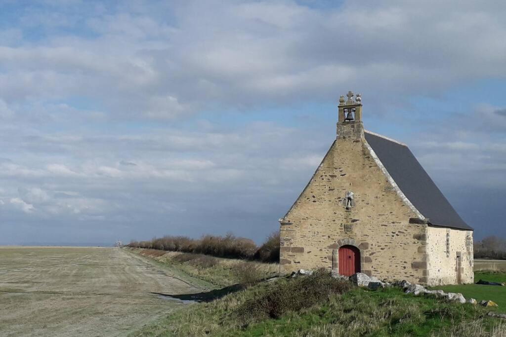 Vue Mer Pour Une Escale En Baie Du Mt-St-Michel Cherrueix Esterno foto