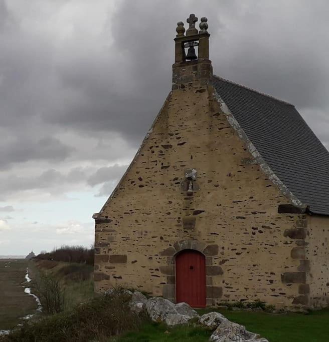 Vue Mer Pour Une Escale En Baie Du Mt-St-Michel Cherrueix Esterno foto